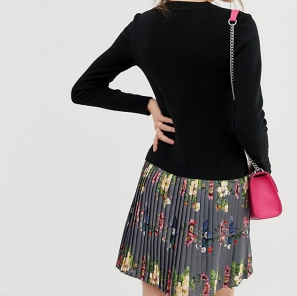 🍒NWT🍒 TED BAKER KNIT SKATER DRESS - Picture 4 of 8